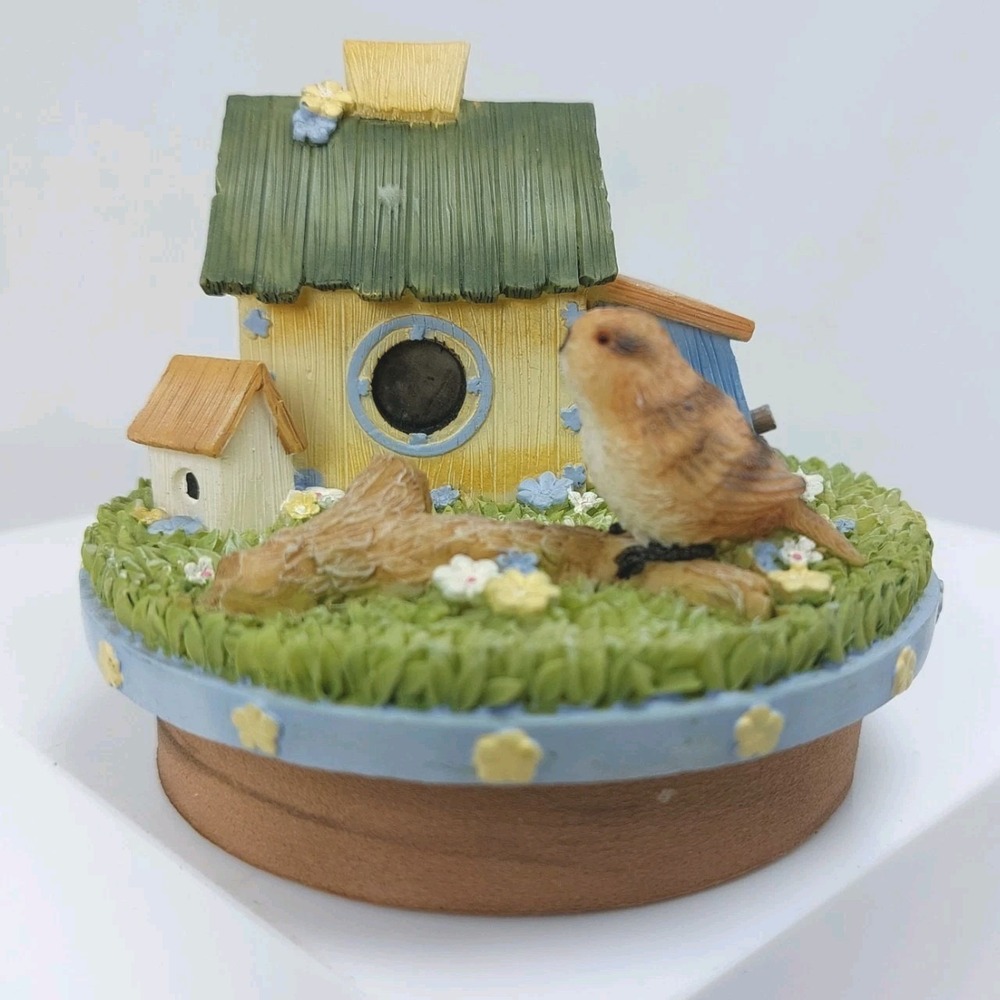 Our America By Yankee Candle Topper Spring Birdhouse 4093 3 7/8"x3.25" *READ - Picture 1 of 7